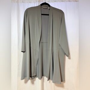 Susan Graver Light Gray Cardigan